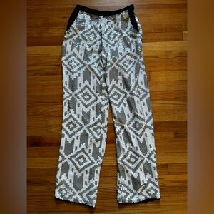ASOS Aztec Print Sequin Trouser Pants